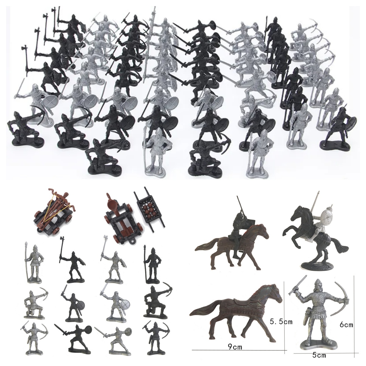 Board Game Risk - Figuras Estáticas de Guerreiros Militares Medievais,