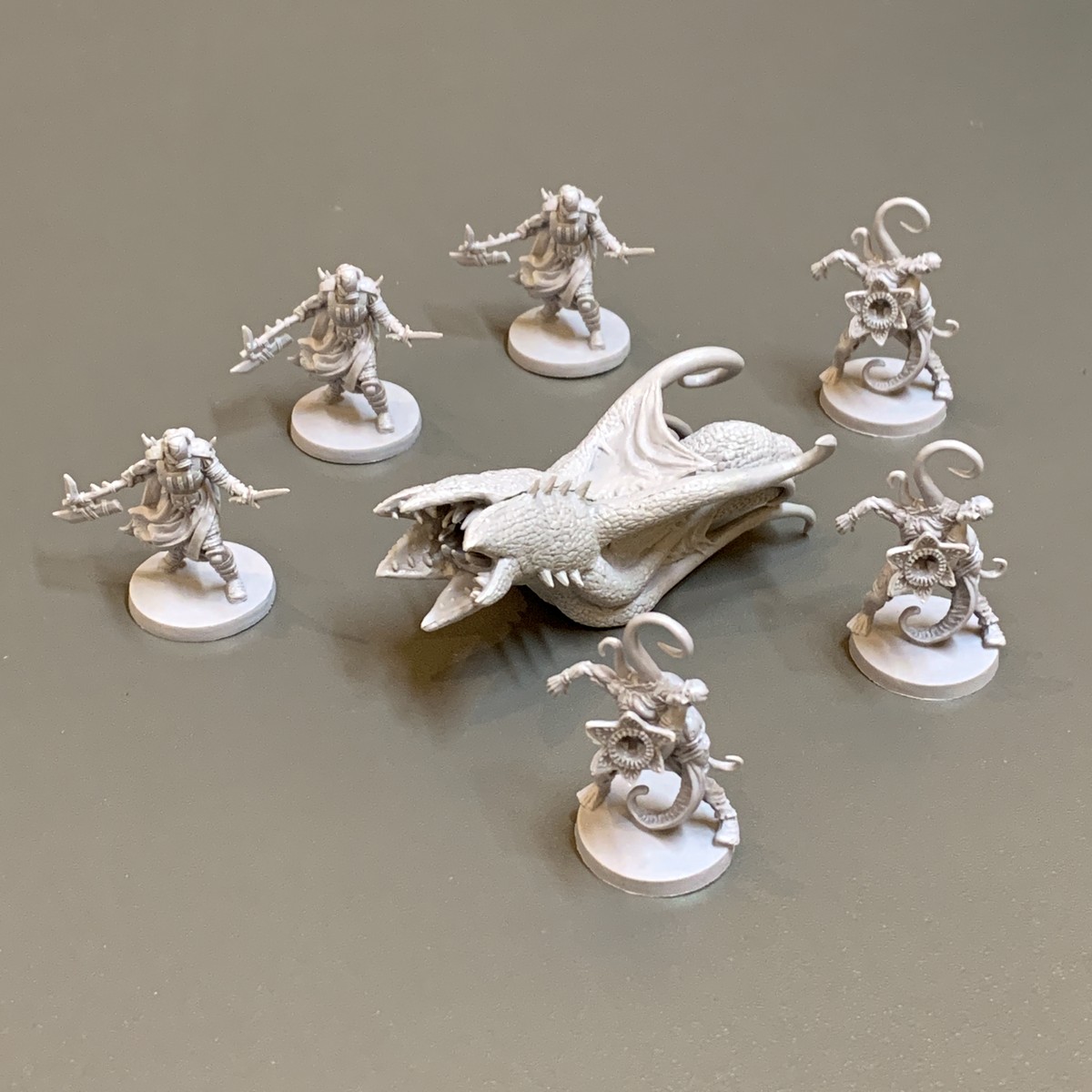 Board Game Horror Movie - Lote 6 alpha worm scifi miniaturas