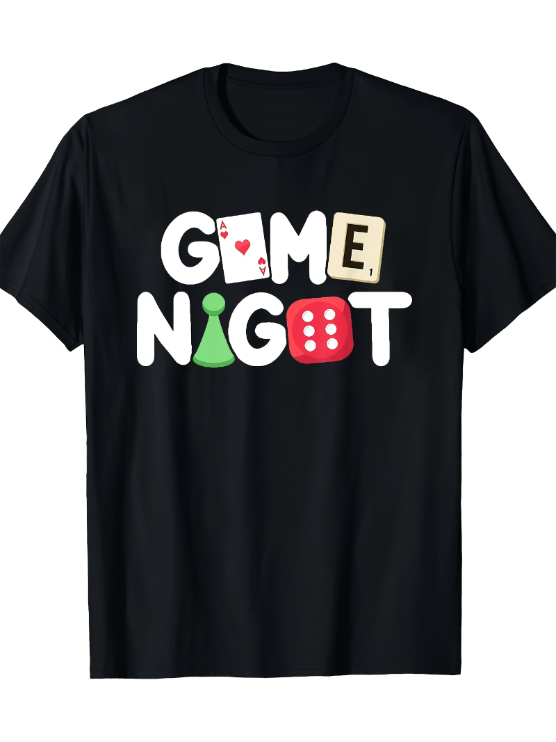 Board Game Night - Camiseta masculina para noite de jogos