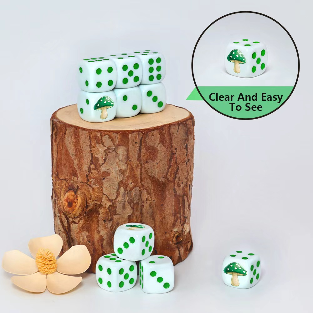 Conjunto de Dados D6 em Forma  - Board Game Night avaliação e preço