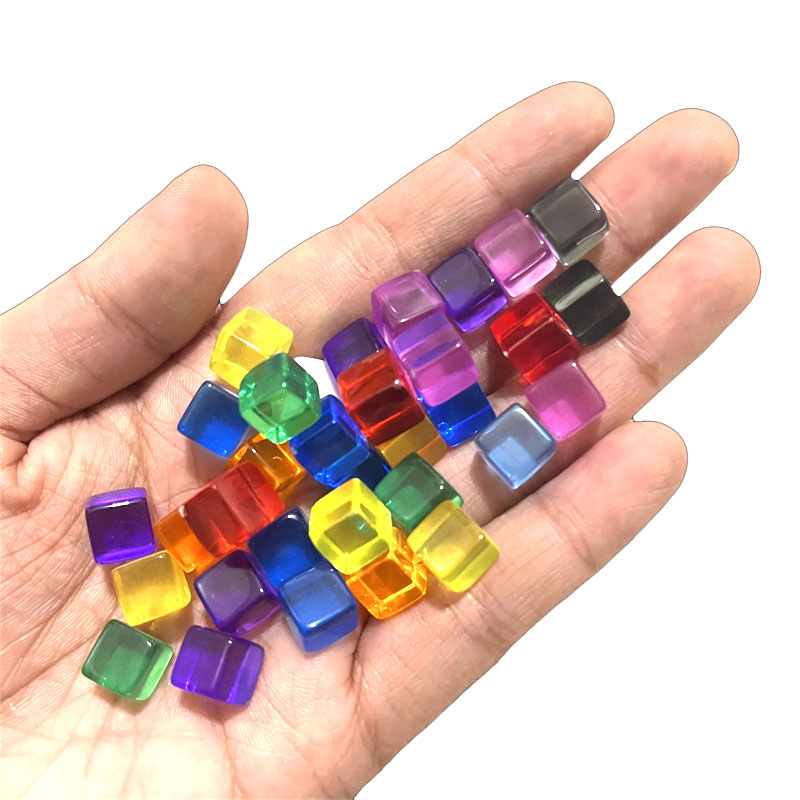 100 pçs/set 8mm cubo claro dad - Board Game Verdant avaliação e preço