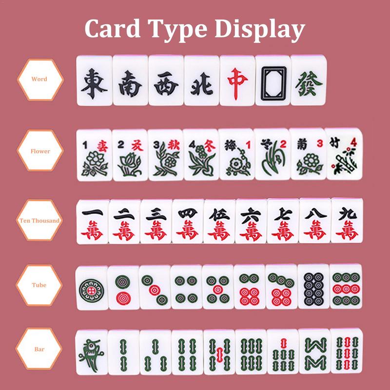 Portátil mahjong jogo de tabul - Board Game Mahjong avaliação e preço