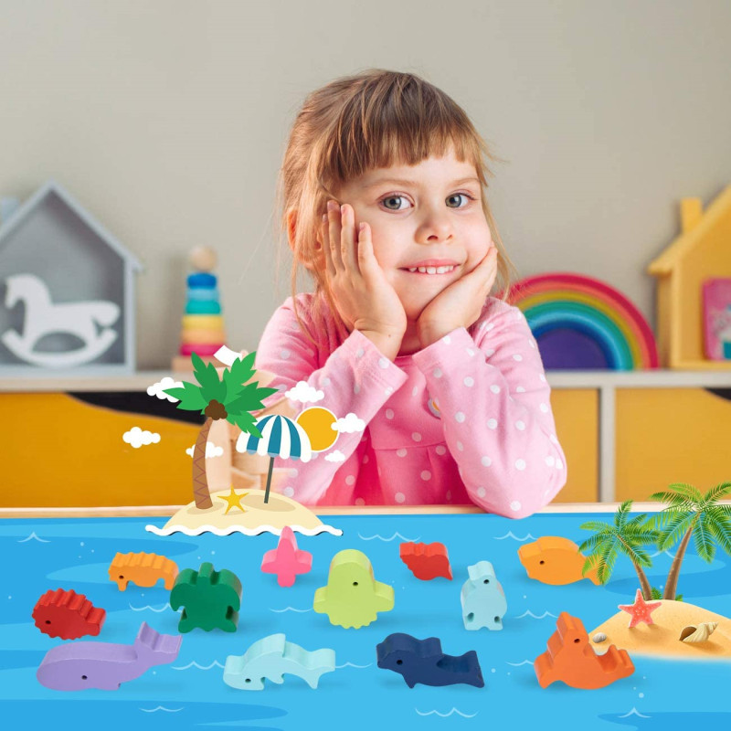 Novas crianças montessori bloc - Board Game With Questions avaliação e preço