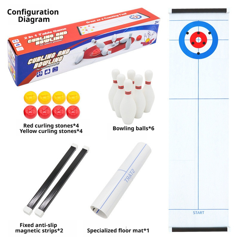 Novo Jogo de Mesa Mini Curling - Board Game With Questions avaliação e preço