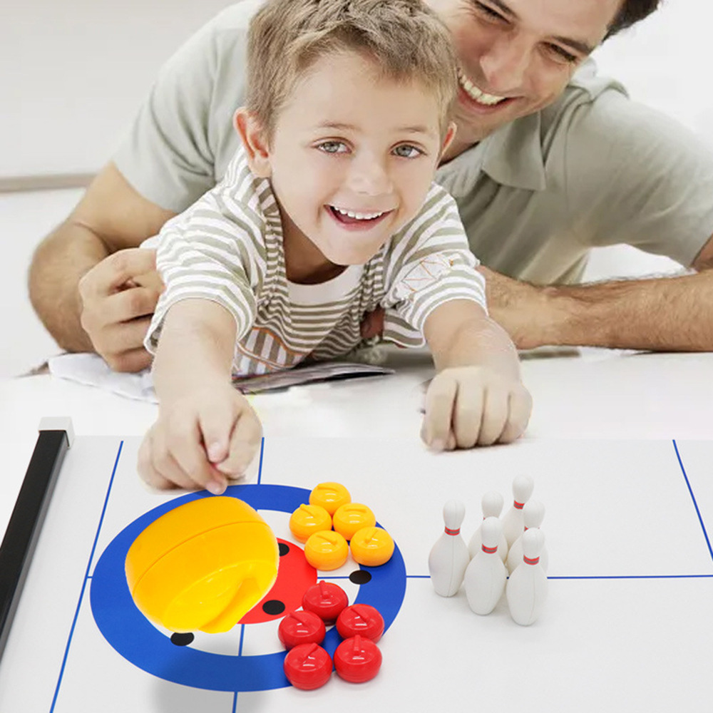 Novo Jogo de Mesa Mini Curling - Board Game With Questions avaliação e preço