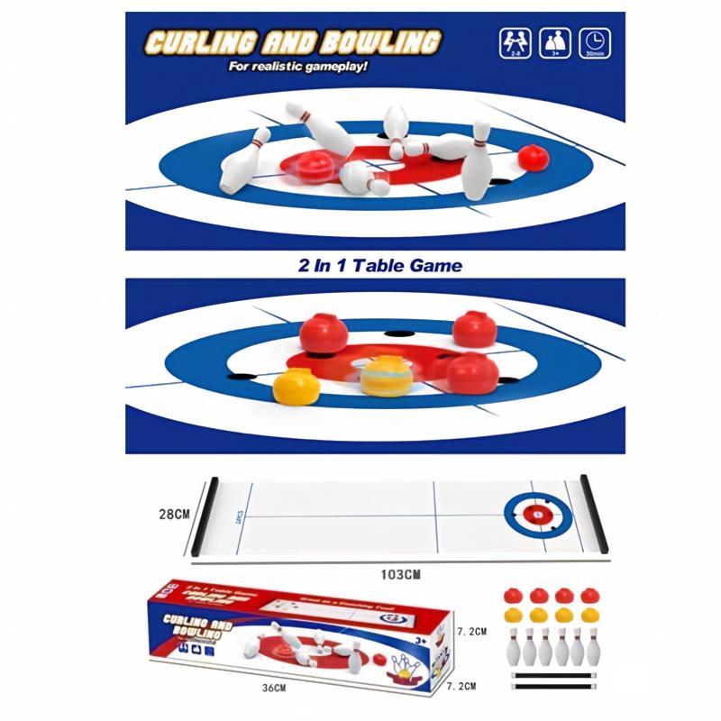 Novo Jogo de Mesa Mini Curling - Board Game With Questions avaliação e preço