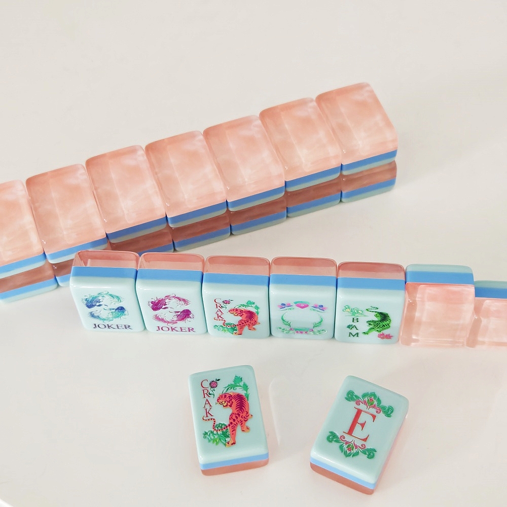 Novo Conjunto de Mahjong Ameri - Board Game Mahjong avaliação e preço